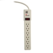 Imagen de Supresor de Picos Smartbitt SBSS-550J6USB 6 Contactos Reset Switch Cable 45cm Calibre 16AWG