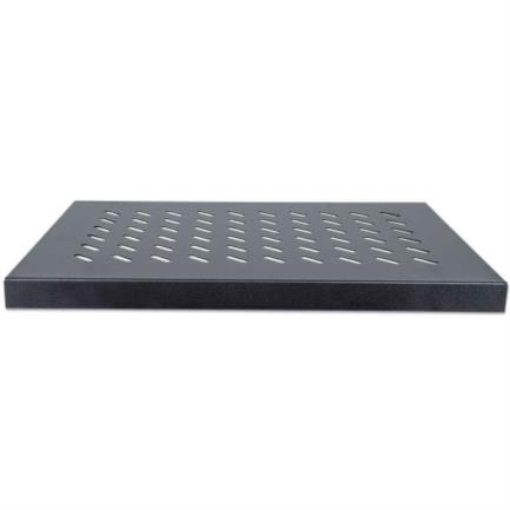 Imagen de Charola Intellinet Gabinete 19" 1U Fija 35cm Ventilada 50kg Color Negro