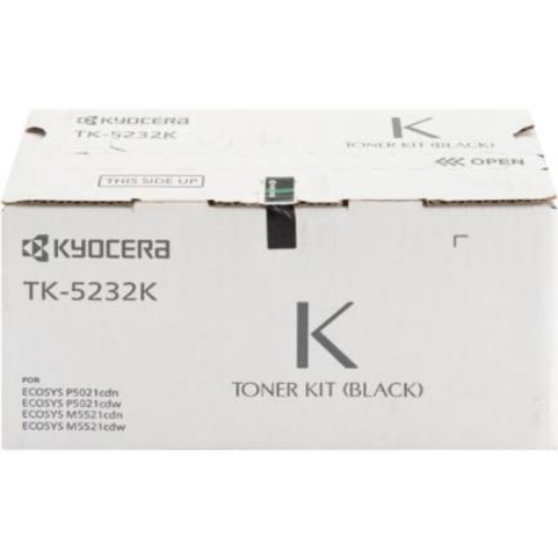 Imagen de Tóner Kyocera TK-5232K Alta Capacidad 2.6K Páginas Compatible P5021cdn/P5021cdw/M5521cdn/M5521cdw Color Negro