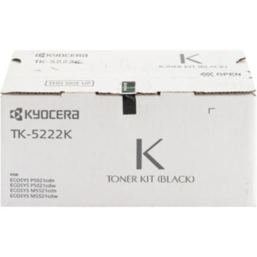 Imagen de Tóner Kyocera TK-5222K 1.2K Páginas Compatible P5021cdn/P5021cdw/M5521cdn/M5521cdw Color Negro