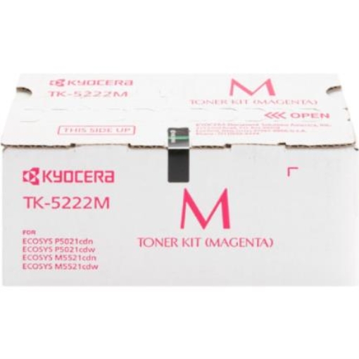 Imagen de Tóner Kyocera TK-5222M 1.2K Páginas Compatible P5021cdn/P5021cdw/M5521cdn/M5521cdw Color Magenta