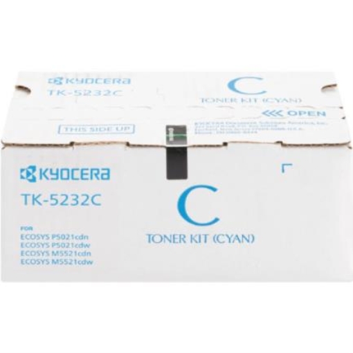 Imagen de Tóner Kyocera TK-5232C Alta Capacidad 2.2K Páginas Compatible P5021cdn/P5021cdw/M5521cdn/M5521cdw Color Cian