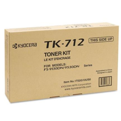 Imagen de Tóner Kyocera TK-712 40K Páginas Compatible FS-9130DN/9530DN Color Negro