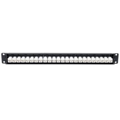 Imagen de Panel Conexiones Tripp Lite RJ45 Ethernet de Alimentación Cat6a 24 Puertos en 1U para Instalación en Rack