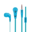 Imagen de Audífonos Alámbricos Vorago EP-103 Manos Libres 3.5mm Color Azul