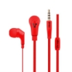Imagen de Audífonos Alámbricos Vorago EP-103 Manos Libres 3.5mm Color Rojo