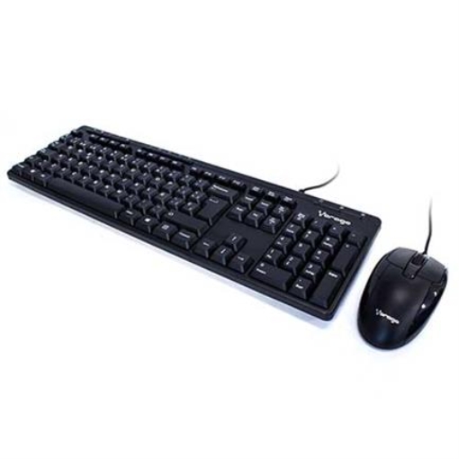 Imagen de KIT VORAGO TECLADO Y MOUSE KM-104 ALAMBRICO MULTIMEDIA USB