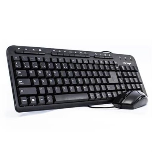 Imagen de KIT VORAGO TECLADO Y MOUSE KM-105 ALAMBRICO MULTIMEDIA USB