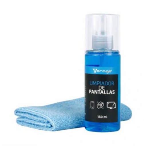 Imagen de Limpiador de Pantallas Vorago CLN-109 Antiestático 150ml C/Franela Microfibra