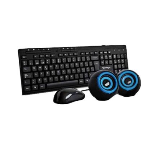 Imagen de KIT VORAGO TECLADO Y MOUSE KMS-104 BOCINAS