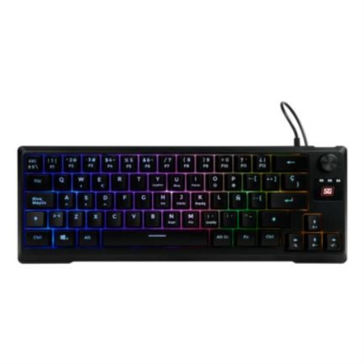 Imagen de Teclado Vorago Start The Game KB-506 Multimedia TKL Factor 65% RGB Alámbrico Anti-Ghosting USB Color Negro