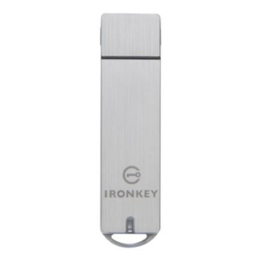 Imagen de Memoria USB Kingston IronKey S1000 Flash 32GB Encriptado Criptochip Integrado Color Plata