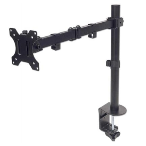 Imagen de Soporte Manhattan Monitor 13" a 32" Escritorio Brazos Doble Articulación Color Negro