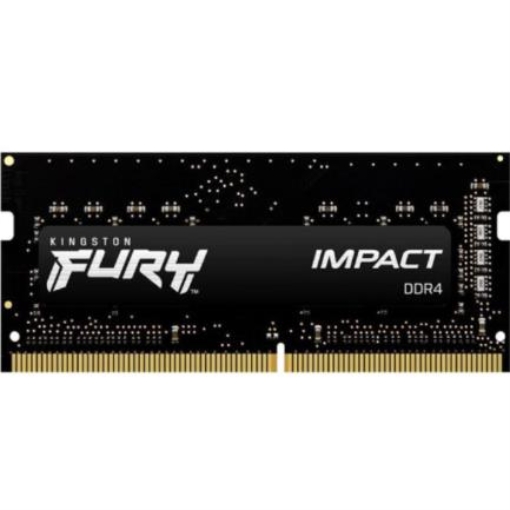 Imagen de Memoria Ram Kingston FURY Impact 8GB 3200MHz DDR4 CL SODIMM Color Negro