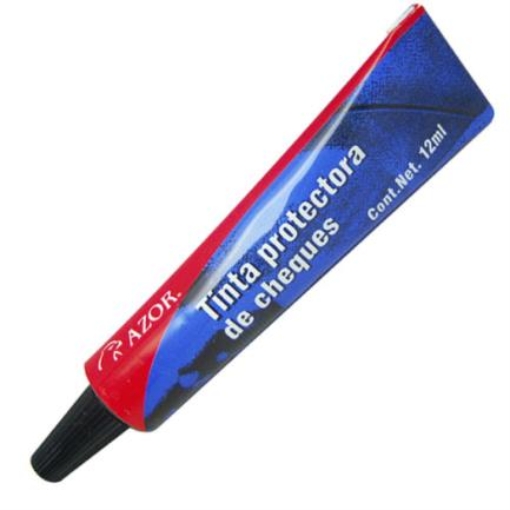 Imagen de Tinta Protectora Stafford P/Cheques Azul 12ml
