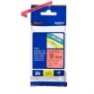 Imagen de Cinta Brother TZe421 Laminada Estándar Texto Negro sobre Cinta Roja 9mmx8m