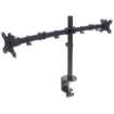 Imagen de Soporte Manhattan Universal para 2 Monitores 13" a 32" Brazos Doble Articulación Color Negro