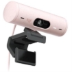 Imagen de Cámara Web Logitech Brio 500 FHD Resolución 1080p Corrección Iluminación Encuadre Automático Color Rosa