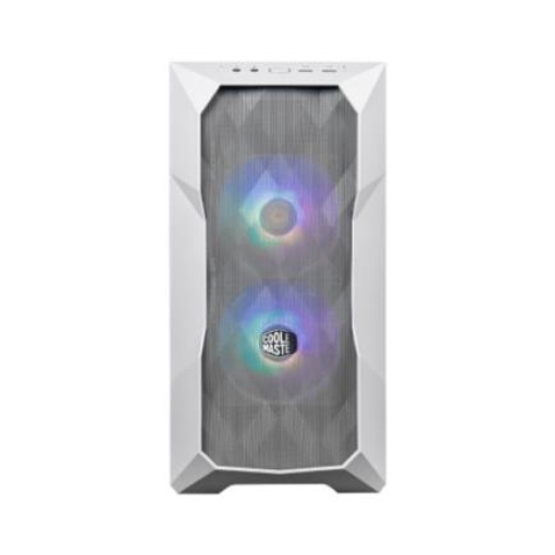 Imagen de Gabinete Cooler Master TD300 MESH ARGB Mini Torre Mini ITX/Micro ATX 2xVentiladores Cristal Templado Color Blanco