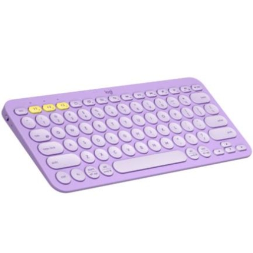 Imagen de Teclado Logitech K380 Multi-Device Inalámbrico Bluetooth Color Lavender Limonade