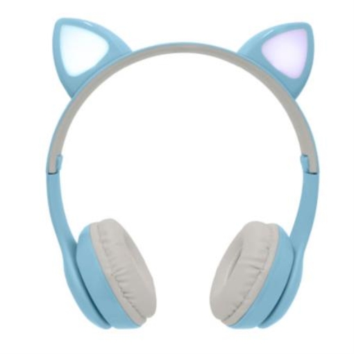 Imagen de Diadema Perfect Choice Catto Inalámbrica con Luz para Niños Color Azul