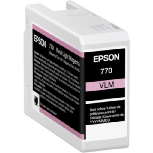Imagen de Tinta Epson UltraChrome PRO10 T770 25ml Color Magenta Claro