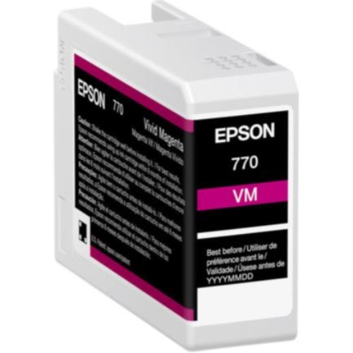 Imagen de Tinta Epson UltraChrome PRO10 T770 25ml Color Vivid Magenta