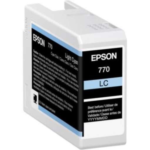 Imagen de Tinta Epson UltraChrome PRO10 T770 25ml Color Cian Claro