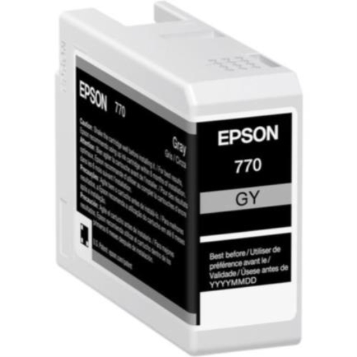 Imagen de Tinta Epson UltraChrome PRO10 T770 25ml Color Gris