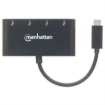 Imagen de Hub Manhattan USB-C 3.2 Gen1 4 Puertos USB-A Color Negro