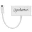 Imagen de Hub Manhattan 3 Puertos USB 3.2 Gen1 con Power Delivery Color Blanco