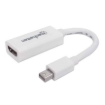 Imagen de Adaptador Manhattan Pasivo Mini DisplayPort a HDMI-H Color Blanco