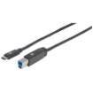 Imagen de Cable Manhattan Dispositivos USB-C 3.1 Súper Velocidad 2m Color Negro