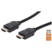 Imagen de Cable Manhattan HDMI Alta Velocidad con Canal Ethernet Premium 1m Color Negro