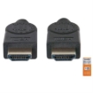 Imagen de Cable Manhattan HDMI Alta Velocidad con Canal Ethernet Premium 5m Color Negro