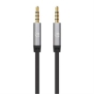 Imagen de Cable Manhattan Auxiliar Audio Estéreo 3.5mm 5m Color Negro-Plata
