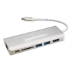 Imagen de Dock Manhattan Replicador Puertos USB Tipo-C 6 en 1 HDMI/RJ45/USB