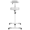 Imagen de Soporte de Carrito Manhattan para Proyectores/Laptop Altura Ajustable Color Gris-Blanco