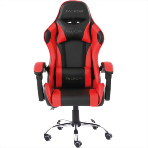 Imagen de Silla Gamer Ergonómica Modelo Falkor Color Negro-Rojo