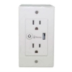 Imagen de Tomacorriente Nextep Smart de Pared Dúplex + Cargador USB Control Wi-Fi