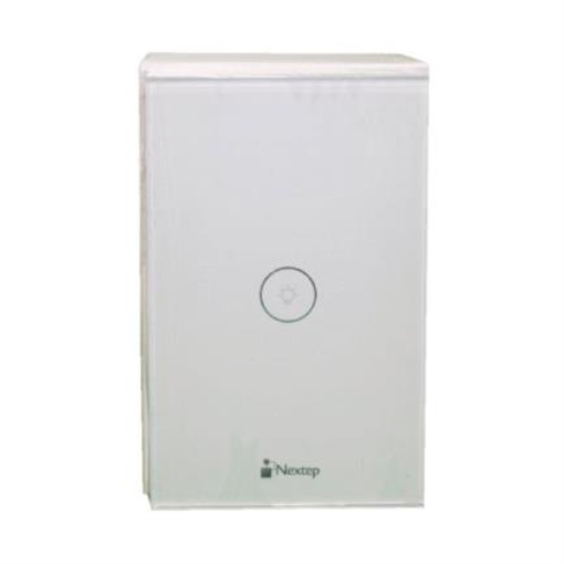 Imagen de Interruptor Nextep Smart de Luz Pared Táctil Sencillo Control Wi-Fi