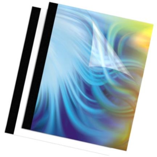 Imagen de Cubierta Térmica Fellowes para Encuadernación 3/4" Color Negro 10pk