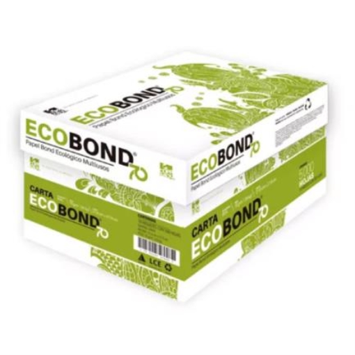 Imagen de Papel Cortado Ecobond 70 Carta 93% Blancura 70 gr C/5000 Hojas