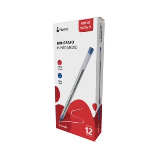 Imagen de Bolígrafo Nextep 1000 Color Azul 1mm C/12