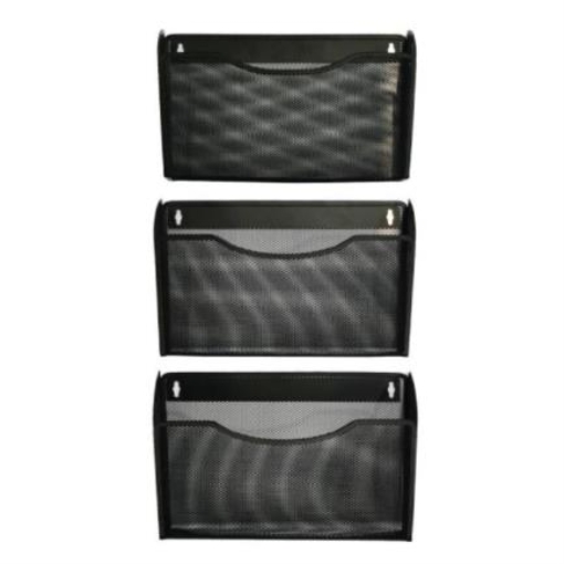 Imagen de Revistero Nextep de Pared Malla Metalica C/3