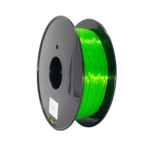 Imagen de Filamento Onsun 3D Flexible 1.75mm 1kg/Rollo Color Verde Transparente