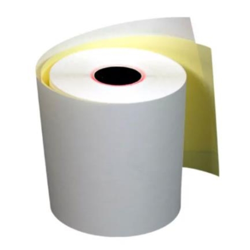 Imagen de Papel PCM Autocopia EBA7670 Rollo 76x70 Blanco-Amarillo Punto Venta C/50