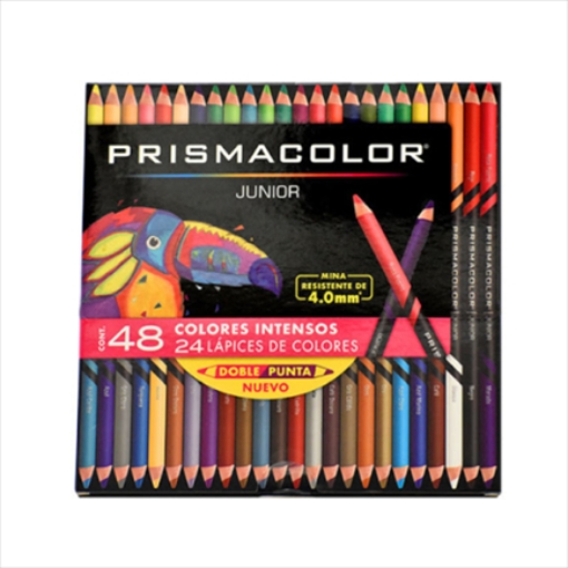 Imagen de Colores Prismacolor Junior Doble Punta C/24 Pzas 48 colores intensos