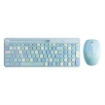 Imagen de Kit Teclado y Mouse Acteck Creator Chic Colors MK470 Inalámbrico 2xBaterías AAA Incluidas Color Azul