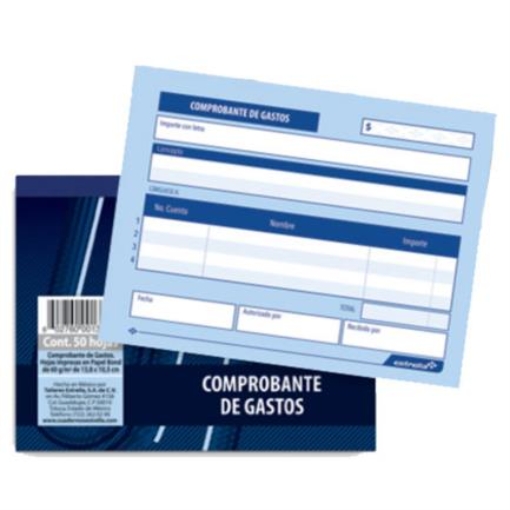 Imagen de BLOCK ESTRELLA COMPROBANTE GASTOS 50 HJS